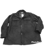Men&#39;s Wool-Blend Coat Stand-Up Collar 4-Pocket Apt. 9 XXL Black New XX-L... - $125.73