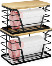 2 Pack Stackable Storage Laundry Kitchen Organizers, Wall Mount Trash Ba... - $17.65