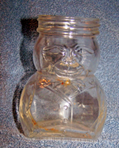 Vintage Tuxedo Man Clear Glass Bottle-Sun-Ra-4 inches tall-Lot 11 - £10.63 GBP