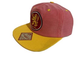 New Harry Potter Gryfindor Oxford Badge Snapback Hat Cap Adult Sz Flat Hogwarts - £12.92 GBP