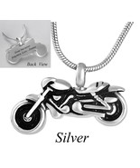 Motorcycle urn necklace, Ashes necklace, Personalized Keepsake necklace - $19.79