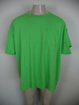 Men&#39;s Green Best Fruit Of The Loom Crew Neck Tee. Size 3XL. Short Sleeve. - £9.47 GBP