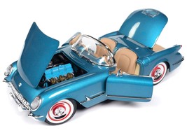 1954 Chevrolet Corvette Convertible Pennant Blue Metallic &quot;American Muscle&quot; Ser - £95.40 GBP