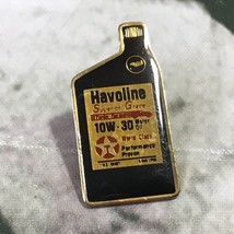 Vintage Havoline 10W-30 Motor Oil Texaco Enamel Lapel Pin Advertising - £9.35 GBP