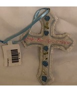 God Bless Baby’s First Christmas Ornament For A Boy Cross XM1 - $4.94