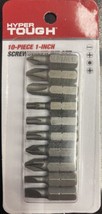 Hyper tough 10pc 1&quot; screwdriver bit set Mixed Heads Tool Set - £5.07 GBP