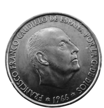 100 Franco pesetas - $2,255.00