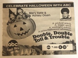 Double Double Toil &amp; Trouble Tv Guide Print Ad Cloris Leachman  Olsen TPA15 - $5.93