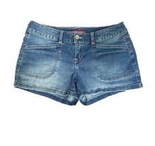 UNIONBAY Jean Short Women 9 Patch Flap Pockets Retro Stretch Denim Cut O... - $12.62