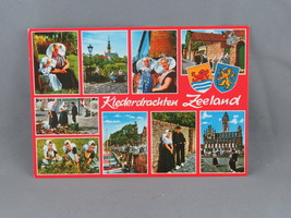 Vintage Postcard - Tradition Clothing The Netherlands - Sleding - £11.96 GBP