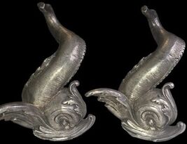 2 X Pewter Japanese Fish* READ*  - $50.00