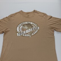 George Crewneck SPINNER BAIT SHOP Men's Beige Cotton Graphic T-Shirt XL (46-48) image 11