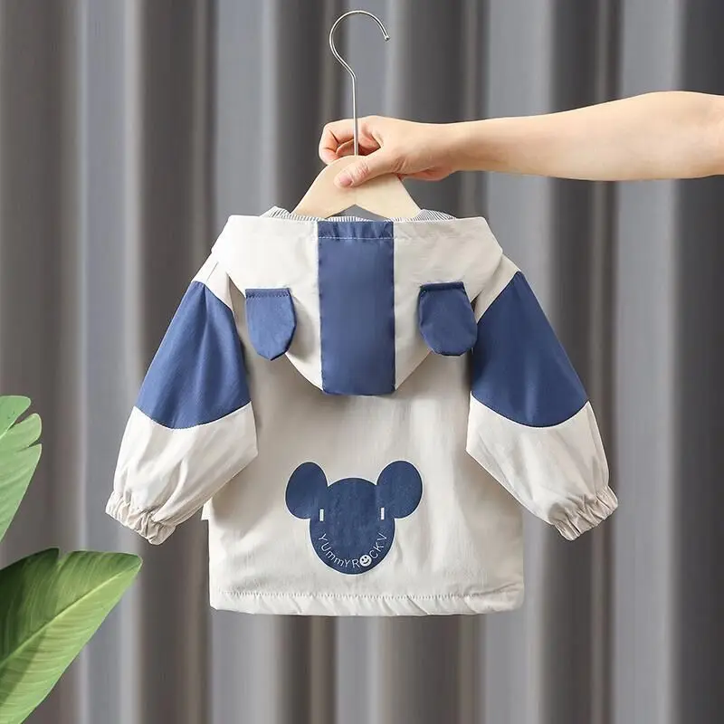  New Spring  Baby Boys Jakcets Hooded Sweatshirt Fashion  Cardigan Zipper Outerw - £84.38 GBP