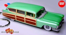 Rare Keychain Cadillac Eldorado Surf Woodie Hearse Custom Ltd Edition Great Gift - £39.15 GBP