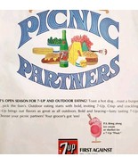 1966 7 Up Advertisement Soda Pop Beverage 7UP Sherbet Float Picnic Partn... - €26,12 EUR