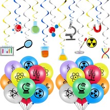 66 Pieces Science Birthday Party Decorations 42 Pieces Science Themed Balloons M - £23.72 GBP