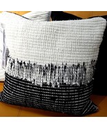 IKEA NÄSSELMAL Cushion Cover Handmade Black/White Double Sided 20x20&quot; Na... - £19.47 GBP