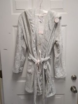NWT Danskin Women’s Gray Soft Plush ‘Mom’ Robe S/M - Pockets, Hood - £23.64 GBP
