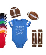 Buffalo  Bills Watching With Daddy Onesie Set - £17.38 GBP+