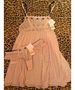 Affinitas G. Grace Babydoll chemise w/ matching thong 7441 skin nude/bla... - $444.00 MXN