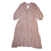 NWT Young Fabulous &amp; Broke YFB Joplin in Smoked Mulberry Boho Peasant Dress S - £56.48 GBP