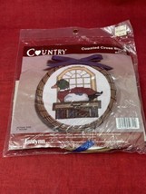 NEW Janlynn Country Counted Cross Stitch Kit 5&quot; Round VTG 1986 Mallard Duck - $11.39