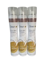 (3) Dove COMPRESSED MICRO-MIST HAIRSPRAY FLEXIBLE HOLD Frizz Protect Hai... - £47.06 GBP