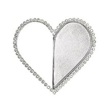 Cute Mini Heart Shape Evening Clutch Bag Rhinestone Diamond Frame Wedding Par... - £59.52 GBP