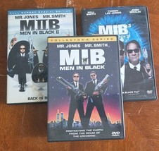 Men in Black 1-3 Trilogy DVD Lot 1 2 &amp; 3 Will Smith Tommy Lee Jones - $9.69