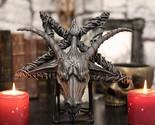 Ebros Baphomet Head On Inverted Pentagram Star Hanging Wall Decor Plaque... - $49.99