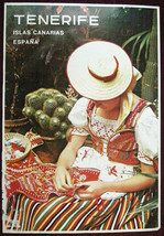 Original Poster Spain Canary Islands Tenerife Woman 1981 - £28.71 GBP
