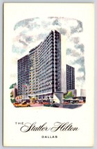 Postcard Dallas, TX Texas, The Statler Hilton Hotel, Vintage Linen - £3.59 GBP