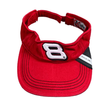 Dale Jr. Earnhardt NASCAR Visor Red Adjustable Racing Cap Chase Authentics - £8.24 GBP
