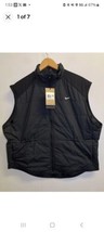 Nike Therma-FIT Women&#39;s Size Large Black Swift Running Vest (FB7537-010) - £44.31 GBP