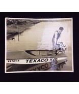 Vintage Texaco Kid Venice California Man Motorboat Black White Photograp... - $30.17 CAD