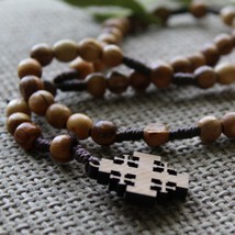 Beads size 9-10mm Necklace Rosary - Catholic Rosary 59 Beads, Olive Wood... - $34.95