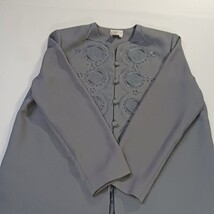 Adrianna Papell Women's Gray Long Sleeve Blazer Jacket Size 14 image 12