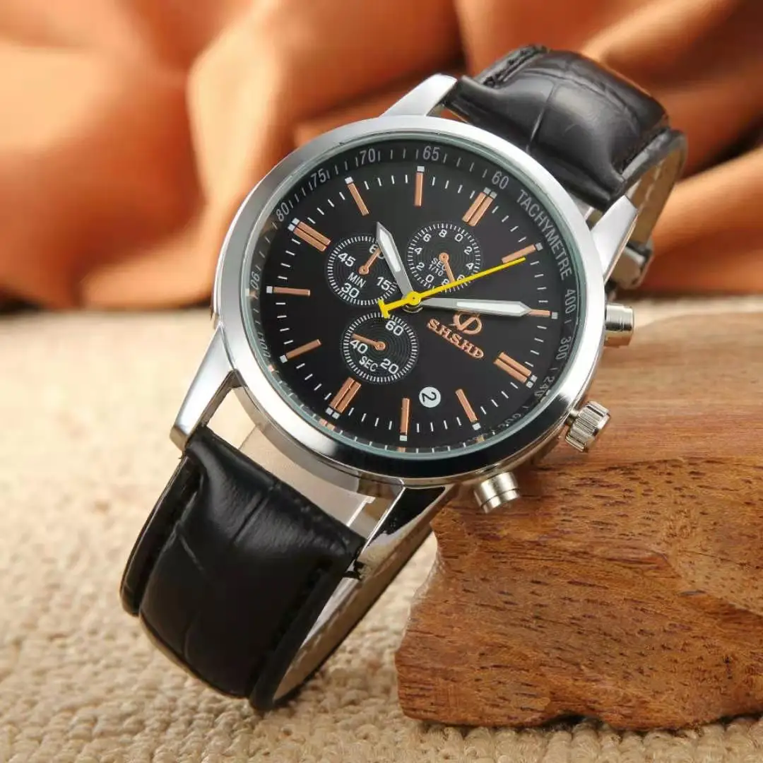 Fashionable casual men style and leisurely strap watch eye six stitches fashion  - £43.67 GBP