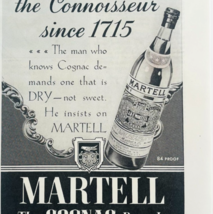 1940 Martell Cognac Brandy Advertisement Vintage Liquor Distillery E90G3 - $372.23 MXN
