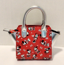 Disney Parks Red &amp; Silver Minnie Mouse Girl&#39;s Purse Bag - £11.20 GBP