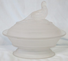 Imperial Frosted Covered Candy Dish Pheasant - £23.21 GBP