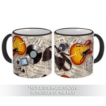 Music Note Sheets : Gift Mug Electric Guitar Vinyl Rock Bother Best Friend Patte - £12.69 GBP