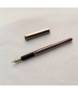Alfred Dunhill Fountain Pen with Gunmetal &amp; Gold Plated Trim, Made in Ge... - $290.00