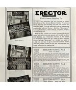 1916 Erector Set Toy Advertisement Full Page 16 x 11&quot; Collectible LGADYC3 - $50.98