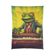 Frog Key Board Piano Player Musician Artist Graphic Comforter - $132.53 - $173.29