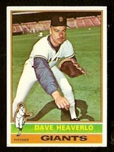 San Francisco Giants Dave Heaverlo 1976 Topps Baseball Card # 213 Ex - £0.39 GBP