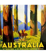 Australia Postcard Unused Unposted Trees Victoria Vintage Poster Reprint... - €17,16 EUR