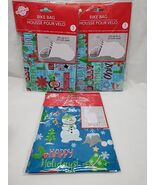 Lot Of (3) Christmas House Giant/Bike Bag Gift Wrap - €7,71 EUR