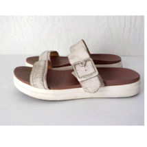 Dr Scholls Retro Y2K White Pink Slide Sandals Chunky Platform Women 11M Buckle - £15.79 GBP