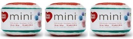 (Pack of 3) Red Heart Mini yarn, Holiday Cheer 72 yds/1.6 oz ea - £14.23 GBP